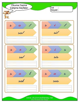 s sesi Grubu Çalışma Sayfaları
